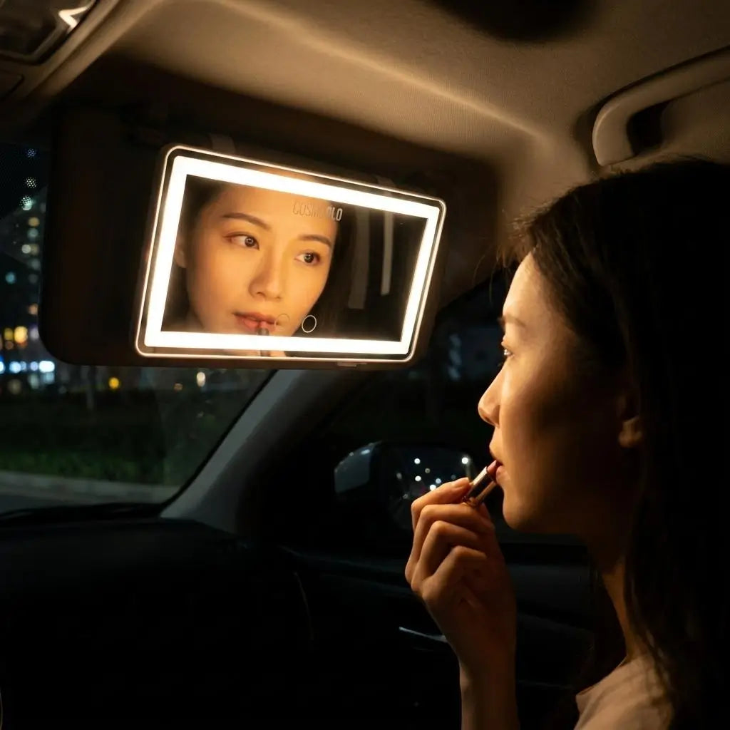 Espejo LED de Maquillaje para Carro Velora®