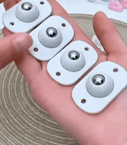 Mini ruedas giratorias adhesivas 360° - 8 UNIDADES