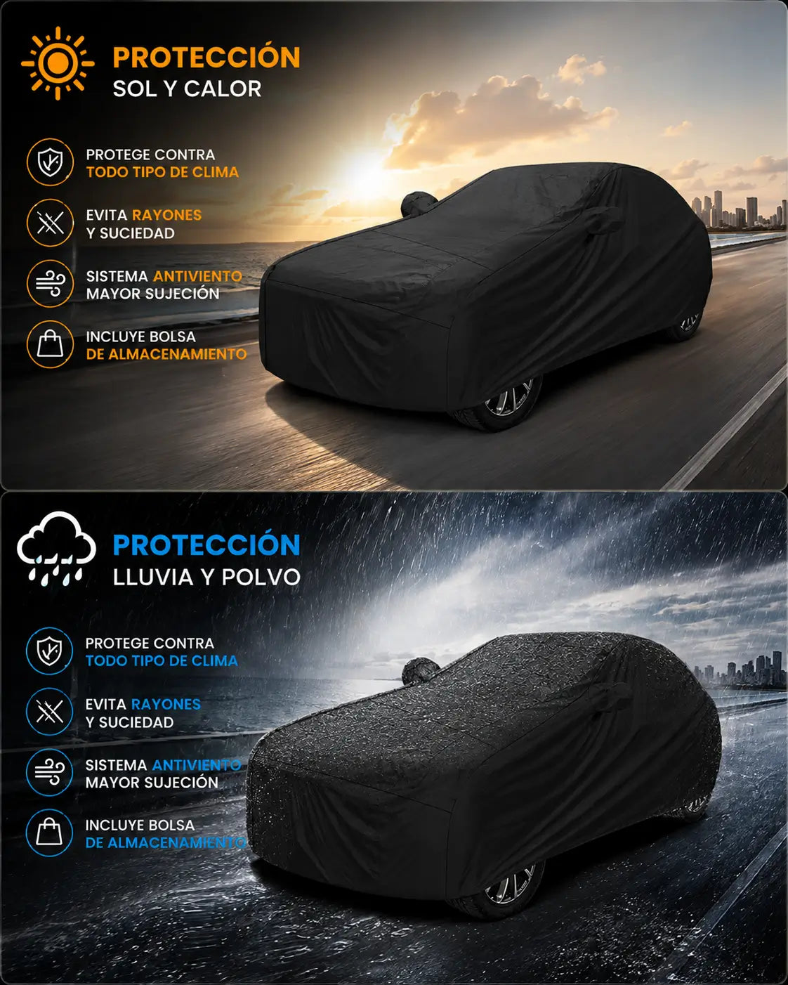 Funda Cobertor para Carro Wagen Deluxe - Doble Faz