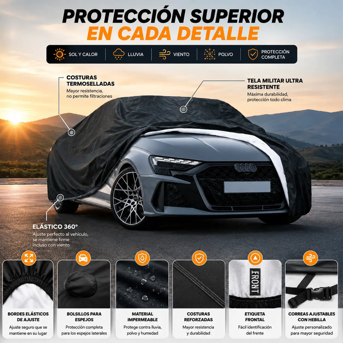 Funda Cobertor para Carro Wagen Deluxe - Doble Faz